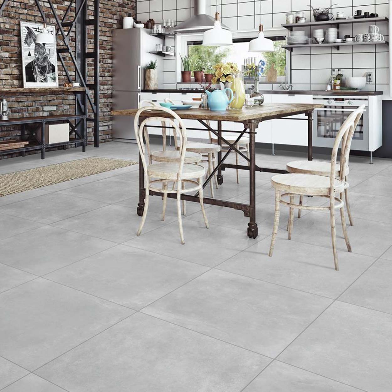 KeraSelect Corfu Vloertegel Steel Grey 60x60cm